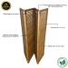 Biombo Decorativo de Madeira 4 Folhas Ripado Sanfonado - Maju Madeiral