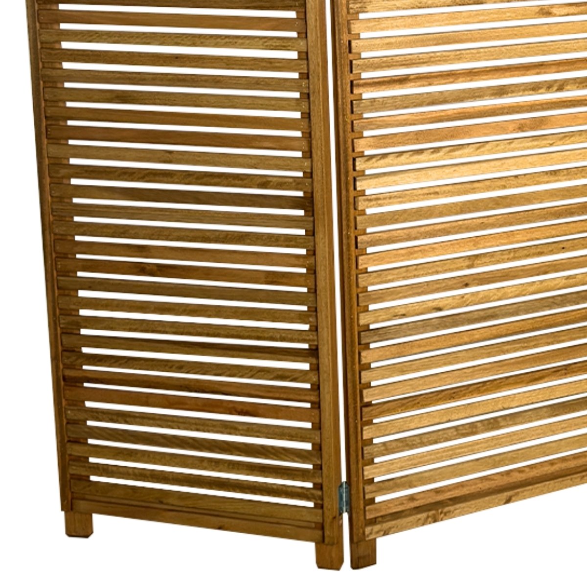 Biombo Decorativo de Madeira 4 Folhas Ripado Sanfonado - Maju Madeiral