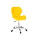Cadeira Escritório Slim Vegas Base Giratória Estofada Amarelo