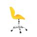 Cadeira Escritório Slim Vegas Base Giratória Estofada Amarelo