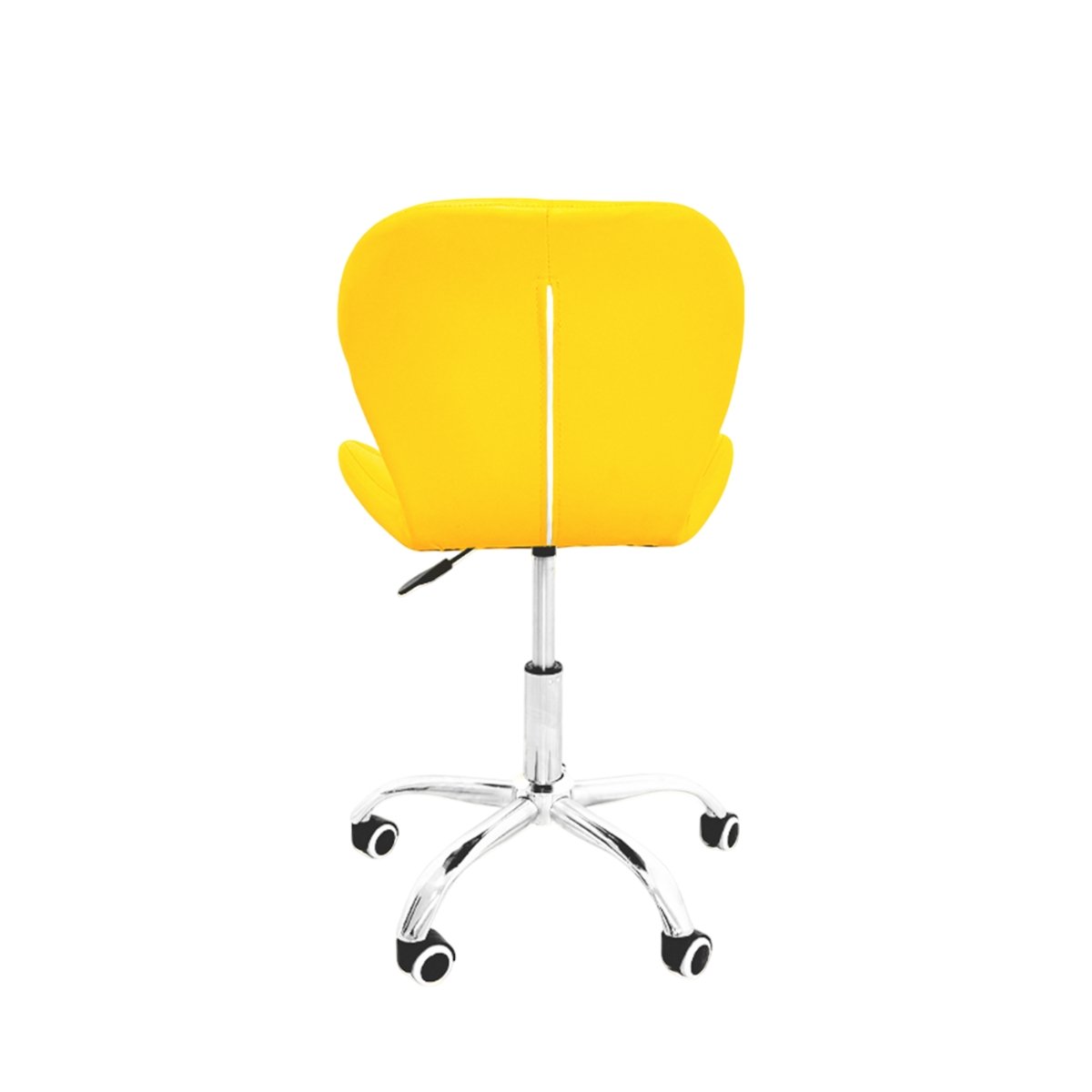 Cadeira Escritório Slim Vegas Base Giratória Estofada Amarelo
