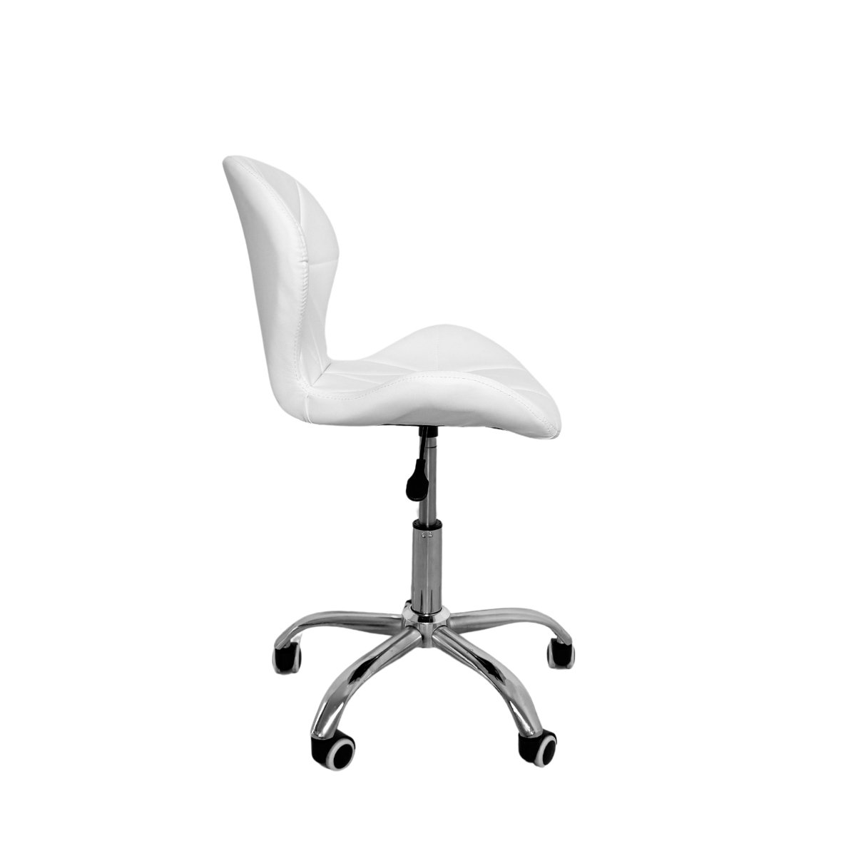 Cadeira Escritório Slim Vegas Base Giratória Estofada Branco