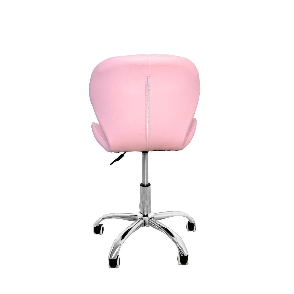 Cadeira Escritório Slim Vegas Base Giratória Estofada Rosa Quartzo
