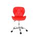 Cadeira Escritório Slim Vegas Base Giratória Estofada Vermelho