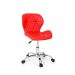 Cadeira Escritório Slim Vegas Base Giratória Estofada Vermelho