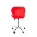 Cadeira Escritório Slim Vegas Base Giratória Estofada Vermelho