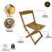 Conjunto Mesa de Madeira com 2 Cadeiras Dobráveis - Vereda Madeiral