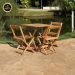 Conjunto Mesa de Madeira com 3 Cadeiras Dobráveis - Vereda Madeiral