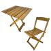 Conjunto Mesa de Madeira com 4 Cadeiras Dobráveis - Vereda Madeiral