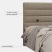 Cabeceira Casal Queen 160cm Greta Linho Areia - D'Monegatto