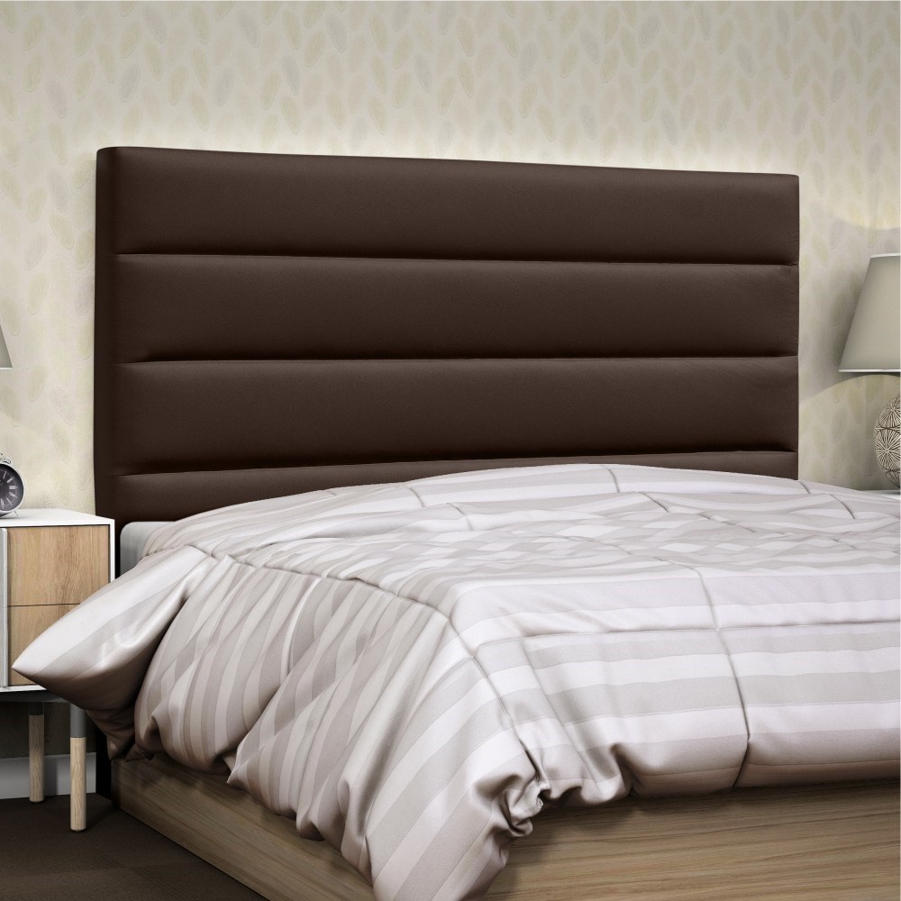Cabeceira Quarto Casal Greta 145cm Corano Marrom - D'Monegatto