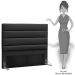 Cabeceira Quarto Casal Queen Greta 160cm Corano Preto - D'Monegatto