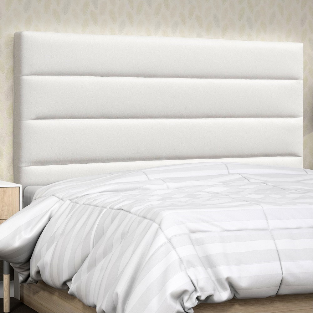 Cabeceira Quarto Solteiro Greta 90cm Corano Branco - D'Monegatto