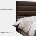 Cabeceira Quarto Solteiro Greta 90cm Corano Marrom - D'Monegatto