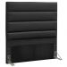 Cabeceira Quarto Solteiro Greta 90cm Corano Preto - D'Monegatto
