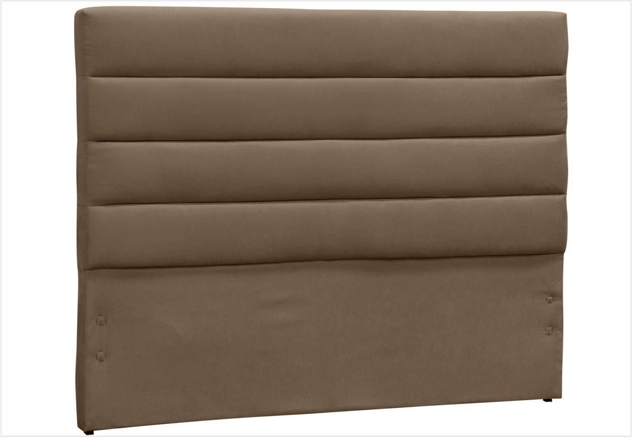 Cabeceira Solteiro Greta 90 cm Suede Liso Vermelho - D'Monegatto