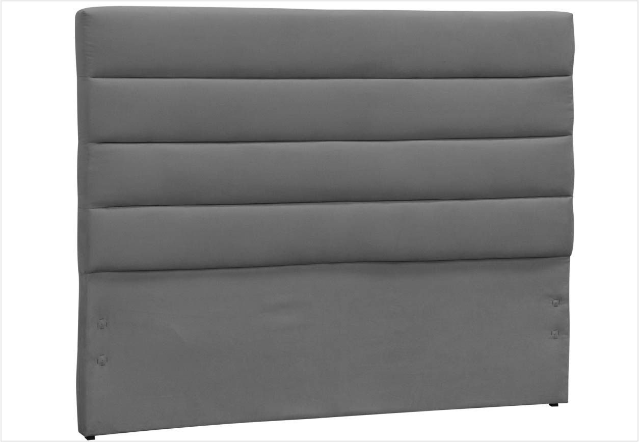 Cabeceira Solteiro Greta 90 cm Suede Liso Vermelho - D'Monegatto