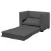 Poltrona Cama Londres Suede Cinza Escuro - D'Monegatto