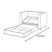 Poltrona Cama Londres Suede Cinza Escuro - D'Monegatto