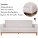 Sofa 3 Lugares 180 cm Crons Linho Bege Vazzano