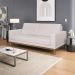 Sofa 3 Lugares 180 cm Crons Linho Bege Vazzano