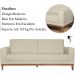 Sofa 3 Lugares 180 cm Crons Linho Cru Vazzano