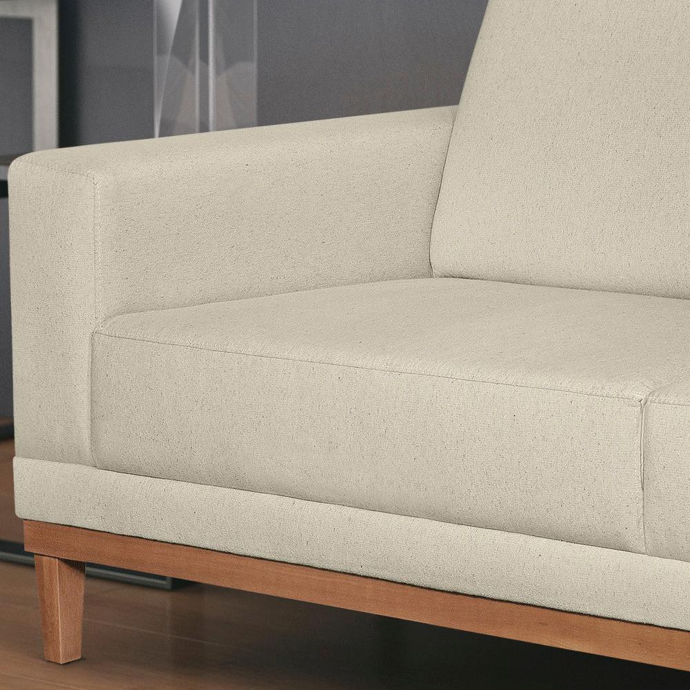 Sofa 3 Lugares 180 cm Crons Linho Cru Vazzano
