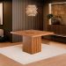 Mesa Sala Jantar Santiago 136x136cm com Prato Giratorio Cinamomo