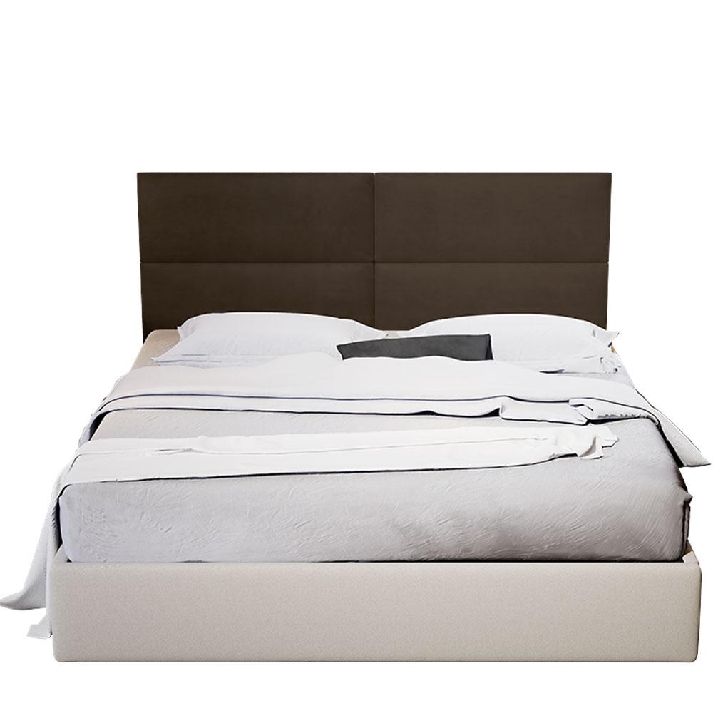 Painel Estofado Para Cama Casal Seleta 140 cm Marrom
