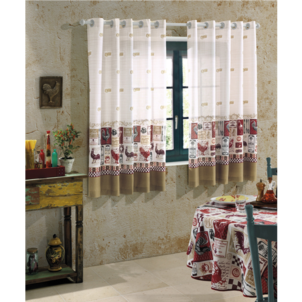 Cortina de Cozinha Athenas estampada modelo Olga Estela Dohler