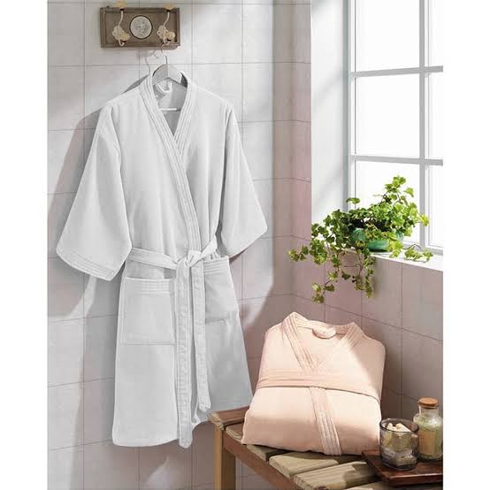 Roupão Adulto Velour Liso Dohler Unissex - GG Branco