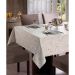 Toalha de Mesa Quadrada Jacquard Lumina II Dourado