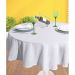 Toalha de Mesa Redonda Jacquard Requinte Branco Modelo 2 Dolher