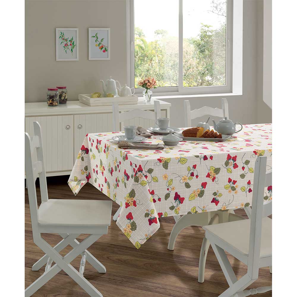 Toalha de Mesa Retangular 6 Lugares Clean Athenas Emily Dohler