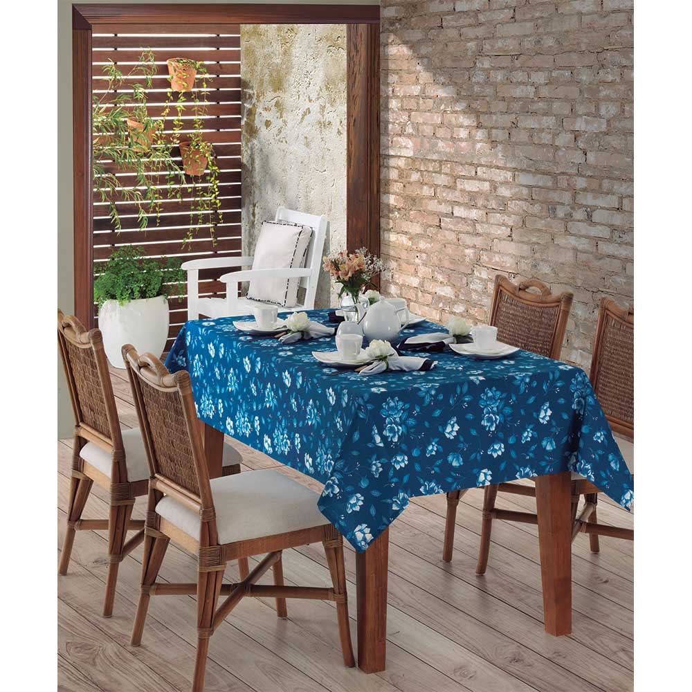 Toalha de Mesa Retangular 6 Lugares Clean Athenas Eunice Dohler