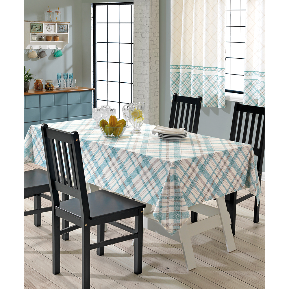 Toalha de Mesa Retangular 6 Lugares Genebra Irene Estampada Dohler