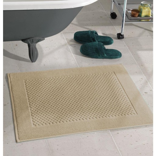 Toalha para Piso Felpudo Liso Prime Castanho