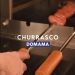2 Espetos Simples para Churrasco Lâmina de Aço Inox 85cm Cabo de Madeira Domama