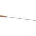 2 Espetos Simples para Churrasco Lâmina de Aço Inox 85cm Cabo de Madeira Domama
