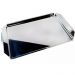 Bandeja de Aço Inox Prime Retangular 40x25cm Bebida Servir Organizar Comida Domama