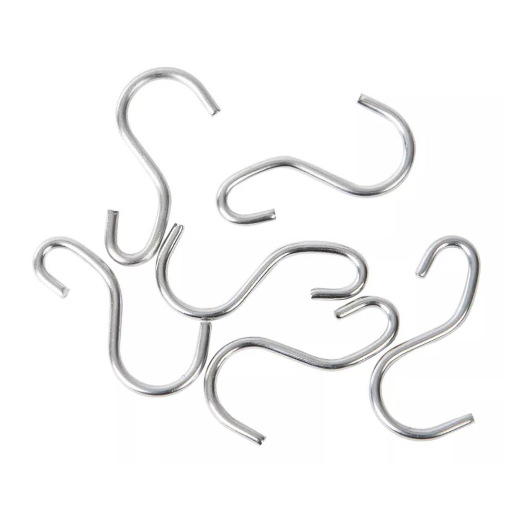 Barra 55cm com 6 Ganchos Aço inox Suporte Porta Utensílios P