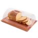 Conjunto Boleira Redonda e Migalheira de Pão de Madeira com