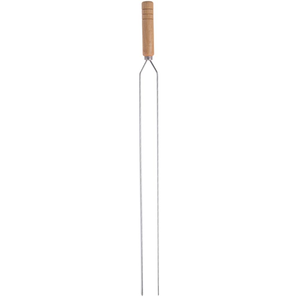 Espeto Duplo para Churrasco Domama com Lâmina em Aço Inox e