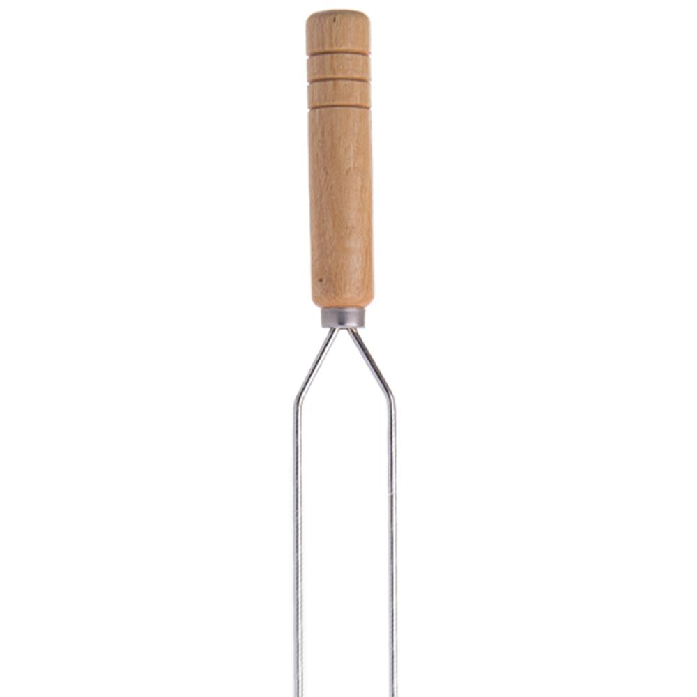 Espeto Duplo para Churrasco Domama com Lâmina em Aço Inox e