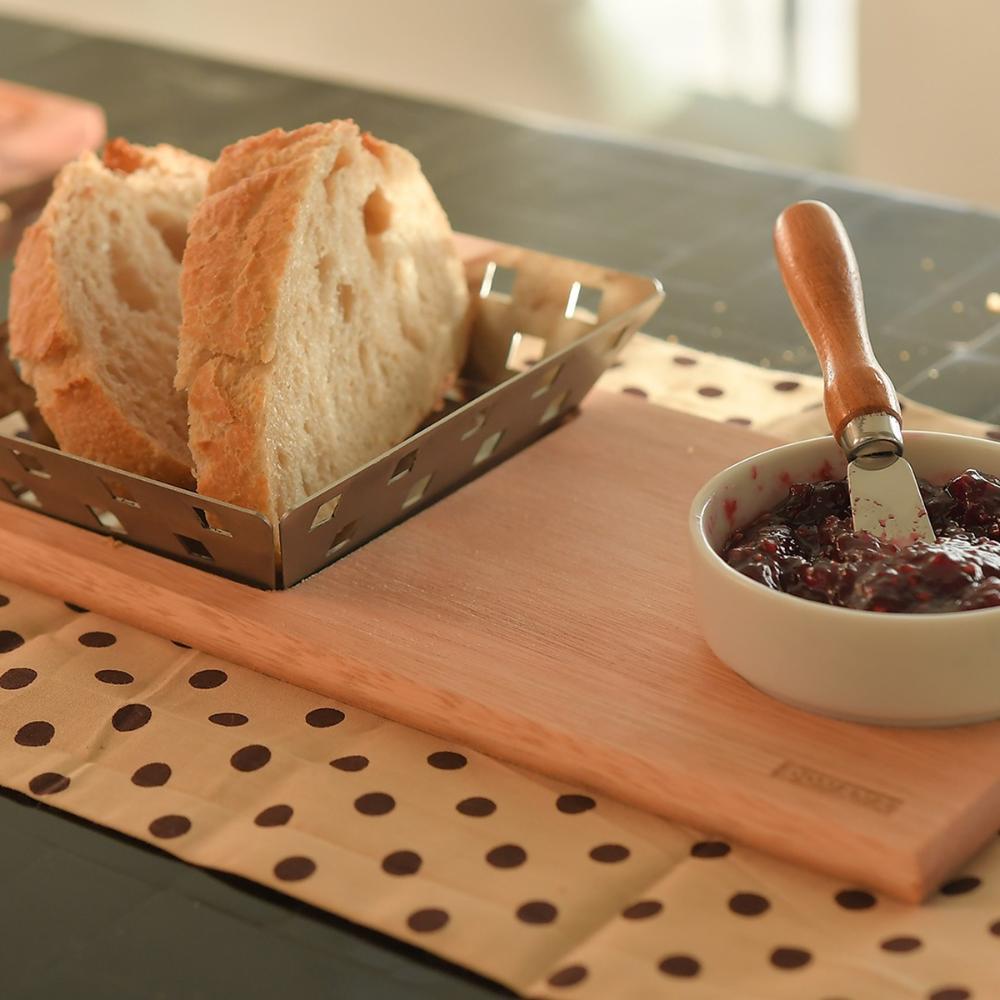Tábua para Servir Lanches 17X15cm Molheira de Porcelana 130m