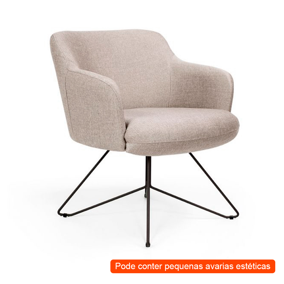 [OUTLET] Poltrona Jade Linho Bege