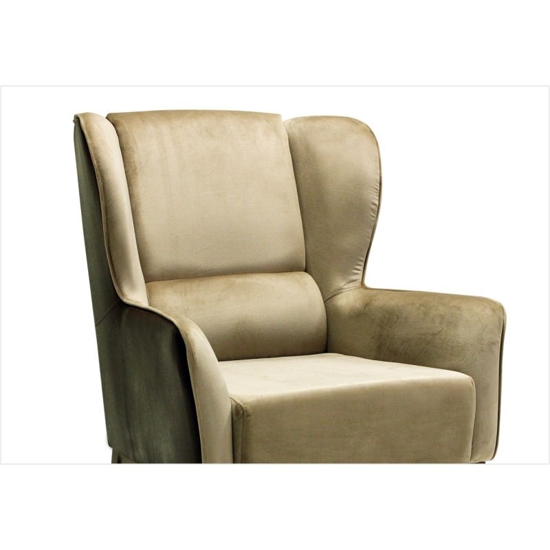 Kit 02 Poltronas Decorativas Base Madeira Milena Composê B-98/B-68 - Domi