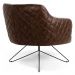 Kit 02 Poltronas Decorativas Jade Base Orby Fixa Corano B-10 Tressê Linho C-107 Bege - Domi