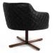Kit 02 Poltronas Decorativas Jade Base Xis Giratória C-315 Corano Tressê Linho Cinza Claro - Domi