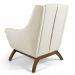Kit 02 Poltronas Decorativas Juliet Base de Madeira B-309 Veludo Bege - Domi